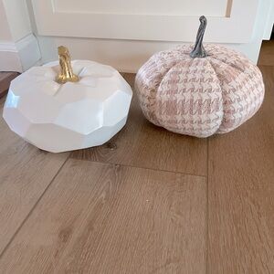 Set of 2 Pumpkin Decor